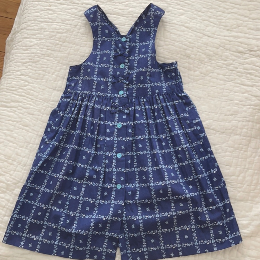 Jacadi Girls dress, blue size 4